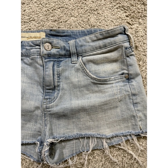 Pilcro And‎ The Letterpress Denim Shorts Casual Y2K Mini Micro Chic Grunge  30" - Picture 2 of 8